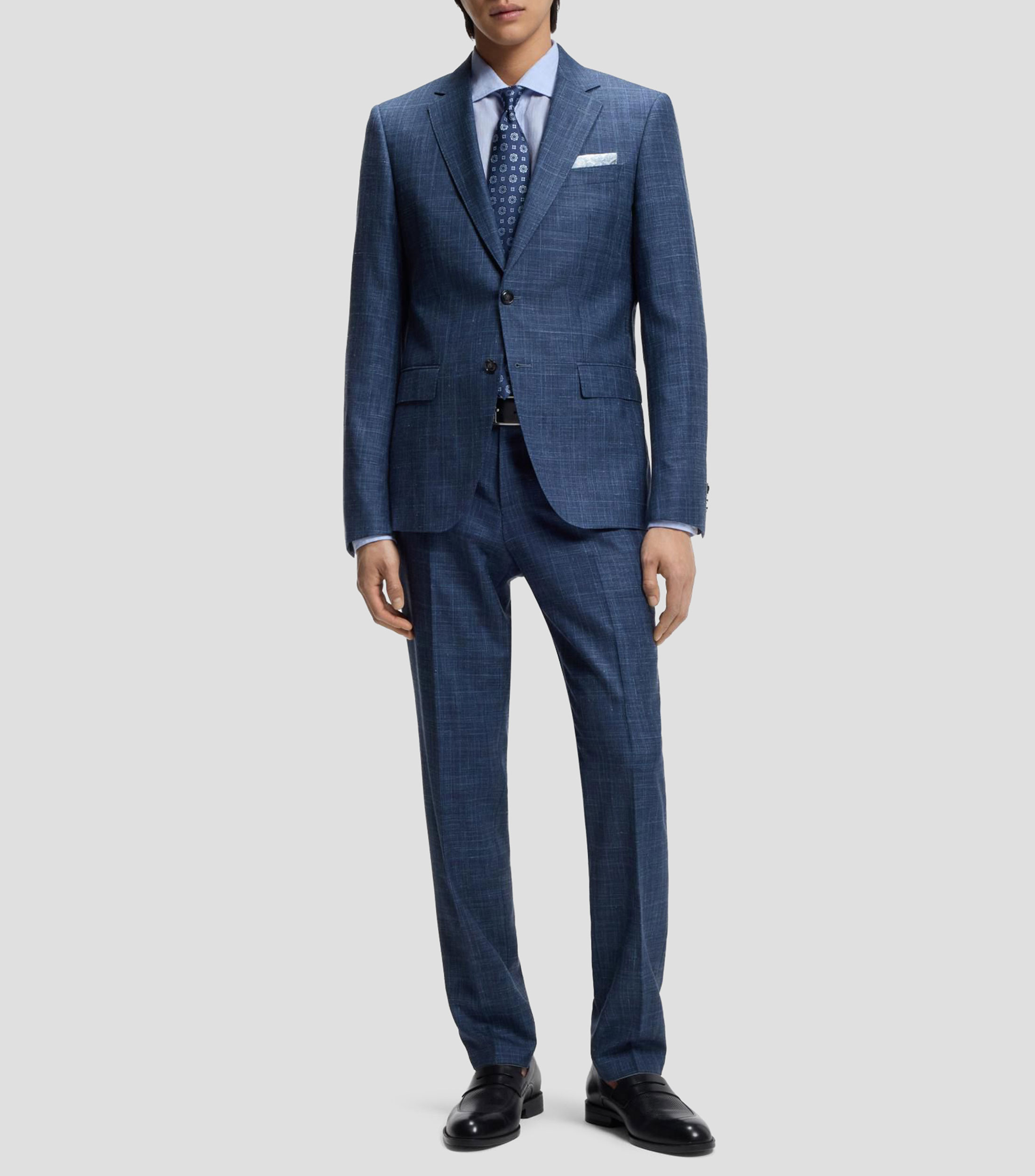 Camisa regular de lino lavado Hombre
